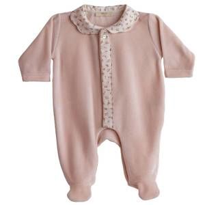 NEW BABY GI baby girl's floral footie in peach pink